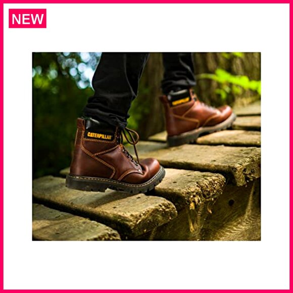Men\'s Leather Work Boots Soft Toe Lace Up Ankle High Industrial Construction main image 5